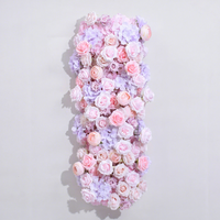 Chemin de table en fleurs artificielles en soie blanches, rouges et roses pour décoration de mariage, centre de table et arche florale