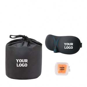 Sac de rangement pour accessoires de coussin de voyage en U avec logo personnalisé, masque pour les yeux et bouchons d'oreilles – Cadeau promotionnel d'entreprise pour accessoires de coussin de voyage portable - Product Image 1