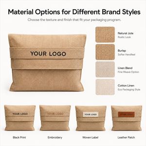 Premium Natural Linen Jute Eco-Friendly Dust <b>Bag</b> Custom Logo Silk Screen Printing Water Resistant Dust Removal Reusable - Product Image 3