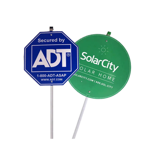 Panneau de signalisation routière réfléchissant personnalisé américain, sécurisé par ADT, avec piquet pour jardin - Product Image 2