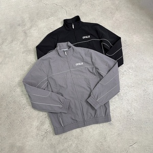 Custom 3m Reflective Stripe Windbreaker Jacket and Nylon <b>Pants</b> Set Jogger Suit Lightweight Windbreaker Tracksuit Manufacturer - Product Image 2