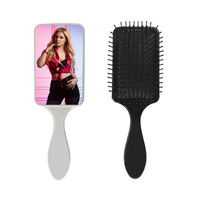 AWESOMESUB Vente en gros Peigne de sublimation en plastique, peigne de massage, plaque vierge pour transfert thermique, impression DIY