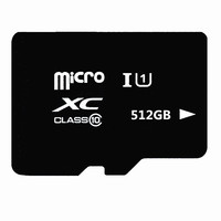 Kartu SD 512GB dengan Logo Kustom, Kartu Memori SD 64GB yang Ditingkatkan Kualitasnya menjadi 512GB dengan Paket Adaptor, Kartu Memori SD 512GB Kelas 10 U3