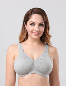 Sous-vêtements <span class=keywords><strong>grande</strong></span> <span class=keywords><strong>taille</strong></span> sans fil Ultra-mince femmes, brassière 115DEF 10% coton, <span class=keywords><strong>grande</strong></span> tasse confortable sans couture, nouvelle collection 95% - Product Image 4