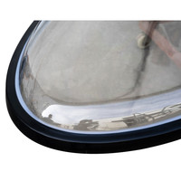 2022 nouvelle planche à pagaie transparente 3.1m fond Transparent avec pagaie noire de haute qualité
