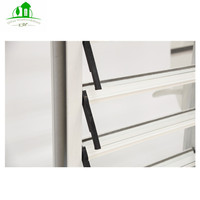 Poignée de verrouillage pour fenêtre à battant en alliage d'aluminium réglable DY, avec cadre en verre, revêtement en poudre, installation facile, taille personnalisée