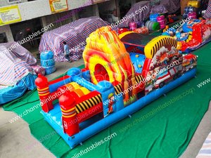 Parcours d'obstacles gonflable pour enfants, parcours d'obstacles gonflable <span class=keywords><strong>de</strong></span> couleur <span class=keywords><strong>pastel</strong></span> - Product Image 4