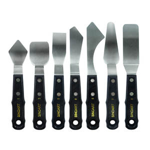 سكين رسم 18 من SINOART ، سكين لوحة فنية فنية احترافية من الفولاذ المقاوم للصدأ للفنان - Product Image 1