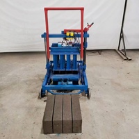 Ligne de production de briques inclinée de 2-45 cm, mobile et manuelle, pour la fabrication de blocs creux en ciment, haute productivité pour les chantiers de construction