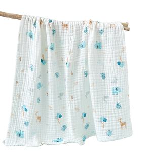 לעטוף שמיכות חיתולים 100% כותנה שמיכת תינוק100% כותנה אורגנית 6 שכבות שמיכות מוסלין גזה לתינוק - Product Image 6