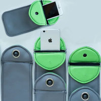 Pochette de téléphone personnalisée en néoprène pour l'école, avec blocage de signal, accessoires, fermeture magnétique RFID