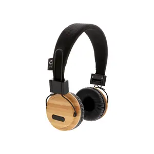 Auriculares inalámbricos de bambú, dispositivos ecológicos - Product Image 1