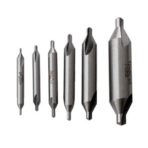 Center Drill Bit Set 6pc High-Speed Steel A Type 12mm Shank For Drilling Carbon Steel Precision Chamfering Cutter - Product Image 1