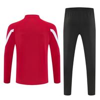 Veste et pantalon de survêtement de football d'automne coupe-vent, respirant, écologique, lourd, unisexe, design 2 en 1
