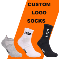 Chaussettes basses personnalisées avec logo, vente en gros, couleur unie, coton et polyester, OEM ODM, emballage personnalisé, étiquette en papier