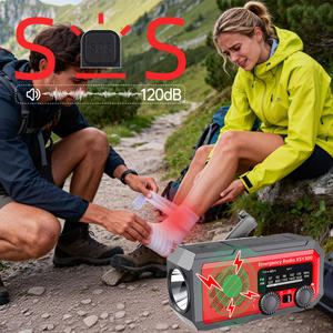 Radio AM/FM con Manivela, Linterna, Plástico, Portátil, Recargable, para Uso de Emergencia en el Hogar y al Aire Libre - Product Image 5