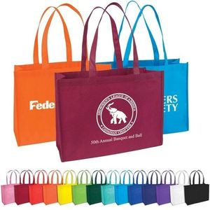 Sac fourre-tout standard non tissé de haute qualité, personnalisé, résistant, de différentes couleurs, pour la livraison de repas à emporter - Product Image 1