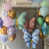 Nouveau ballon en feuille de papillon épais gonflable longue durée pour anniversaire/fiançailles/mariage/saint-valentin/fête de célibataire