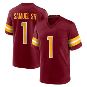 新赛季男子青年女子华盛顿 #5杰登·丹尼尔斯 #17麦克劳林 #1塞缪尔·老等缝制美式足球球衣 - Product Image 5