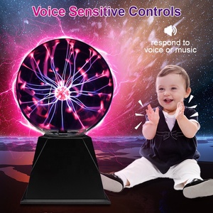 Lámpara <span class=keywords><strong>de</strong></span> bola <span class=keywords><strong>de</strong></span> <span class=keywords><strong>plasma</strong></span> grande <span class=keywords><strong>de</strong></span> 8 ", BOLA MÁGICA eléctrica para fiesta, lámpara <span class=keywords><strong>de</strong></span> bola <span class=keywords><strong>de</strong></span> cristal para niños, sensible al sonido táctil - Product Image 4