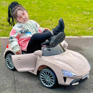 Auto Eléctrico para Niños de 4 Ruedas, Recargable, con Control Remoto, Juguete para Niños de 2 a 4 Años, Estilo Deportivo Morado - Product Image 4