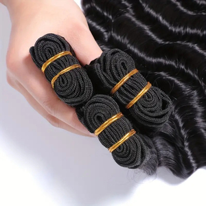 Loose <strong>Deep</strong> Wave <strong>Indian</strong> Hair <strong>Weave</strong> Bundles Double Drawn Human Hair Extensions <strong>Deep</strong> Wave Hair Weaving - Product Image 3