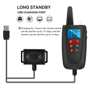 Collier d'entraînement pour chiens, avec chocs électriques, pour plongée étanche, télécommande de 1000M, chargement d'appareil, écran Lcd, adapté aux animaux domestiques - Product Image 3