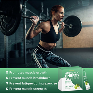 Aeglewell Nouveau gel énergétique avec de vrais acides aminés de fruits Electrolytes Stick énergétique pour la gelée diététique Saveur de pomme - Product Image 6