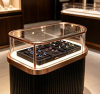 Présentoir à bijoux GZowin avec éclairage LED, couleur/forme personnalisable, robuste, léger, de haute qualité, durable, écologique, recyclable