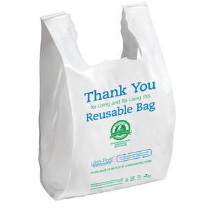 Bolsas de Camiseta Biodegradables de Fábrica con 22 Años de Experiencia, Bolsas de Compras Reciclables para Mercados de Agricultores - Product Image 1