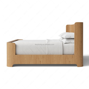 Ferly hiện đại nền tảng khung giường với tích hợp lưu trữ tối giản GIƯỜNG GỖ cho đồ nội thất phòng ngủ hiện đại - Product Image 4