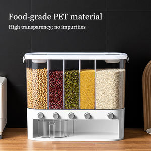 Organisateur de céréales de voyage moderne et élégant à 5 compartiments empilables pour organiser les aliments secs sur la table à manger ou le comptoir - Product Image 2