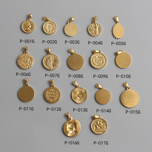 Colgante <span class=keywords><strong>de</strong></span> acero inoxidable para mujer, joyería personalizada, collar <span class=keywords><strong>con</strong></span> <span class=keywords><strong>moneda</strong></span> romana antigua estampada, colgantes chapados en <span class=keywords><strong>oro</strong></span> <span class=keywords><strong>de</strong></span> 18K - Product Image 3