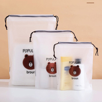 Perruques transparentes en polyester imprimées sur mesure, sweats à capuche, maillots de bain, sacs d'emballage imperméables à cordon en plastique givré