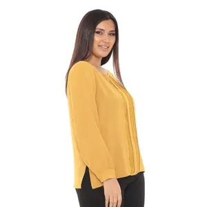 Ask Price Plus Size Women Clothing Wholesale Manufacturer Fashion New Style Long Sleeve High Quality Elegant Office Woman Shirts