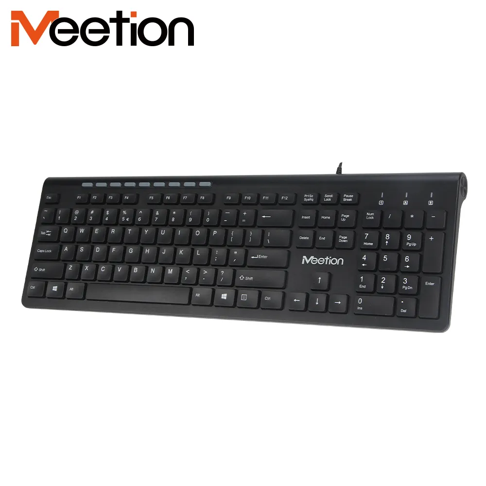 K842M Ergonomic Im Lặng Đa Phương Tiện USB Có Dây Tiêu Chuẩn Văn Phòng PC Bàn Phím Máy Tính