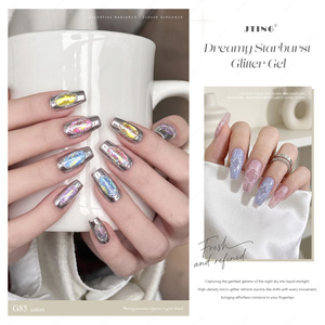 JTING Dreamy Aurora Glitter <b>Gel</b> Polish HEMA/TPO Free 12Colors <b>Gel</b> <b>Nail</b> Polish <b>Set</b> High Shine Soak Off Flashing Diamond <b>Nails</b> <b>Gel</b> - Product Image 4