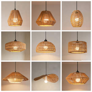 รอบบอลเหล็กร้านอาหารคาเฟ่ E27 จี้คุณภาพสูงผู้ขายที่ดีที่สุดร้านขายเสื้อผ้าห้องนั่งเล่นเชือกป่าน e27 จี้โคมไฟ - Product Image 4