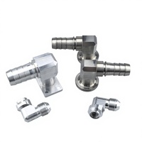 Venta Directa de Fábrica, Servicios de Fabricación de Herrajes Metálicos por Torneado y Fresado, Servicio Personalizado CNC, Conectores de Acero Inoxidable, Piezas OEM
