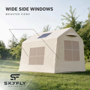 <span class=keywords><strong>Tente</strong></span> <span class=keywords><strong>gonflable</strong></span> <span class=keywords><strong>1</strong></span> pièce avec tissu en coton TC de 7 m² – Abri spacieux pour le glamping et le camping en extérieur - Product Image 4