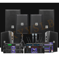 KYYSLB Amplifier Speaker Profesional Single 15-inci untuk Pertunjukan Luar Ruangan, Pernikahan, Rapat, KTV, Bar, Set Audio Panggung Berdaya Tinggi