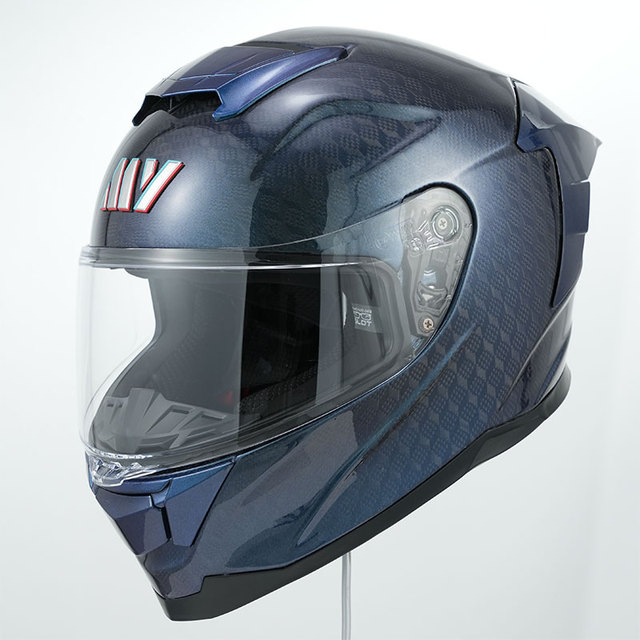 MY Helmet 4 Level Outer Visor Adjustalbe Serpent Pattern 1.3KG Full Face Carton Fiber Helmets
