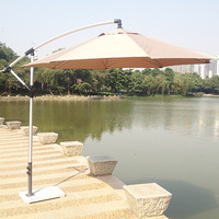 Meubles d'extérieur, parasol en fer en forme de banane, fonction rotative pour cour, balcon, plage, piscine, terrasse de loisirs, protection solaire