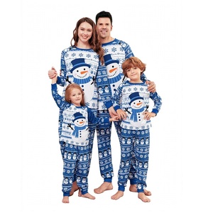 Ensemble de pyjamas de Noël assortis pour la famille, manches longues, coton imprimé, tenues d'hiver pour adultes et enfants - Product Image 6