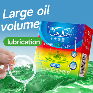 GJG Marke Herren Ultra-Dünne Fruchtaromatisierte Latex Wiederverwendbare Kristall-Kondome 3 Stück/Box zur Steigerung des Lustempfindens Sexprodukte - Product Image 5