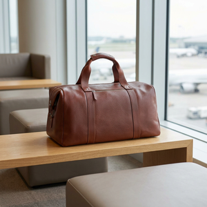 Genuine Leather Vintage <b>Light</b> Weight Unisex Travel Duffel Bag Waterproof String Customizable Brand Logo Print Fashionable Food - Product Image 1
