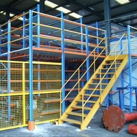 Plateforme de travail modulaire en acier robuste avec protection anticorrosion pour entrepôt, mezzanine et rayonnage à palettes – Conception gratuite