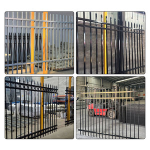 Panel de Cerca Metálica Galvanizada para Exteriores de China, <span class=keywords><strong>6x6</strong></span> Pies, Cerca de Acero para Jardín de Hierro Forjado - Product Image 6