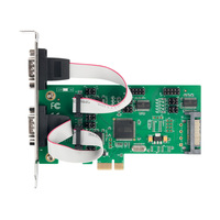Tarjeta Serial RS232 de 4 Puertos PCIe X1, Chipset WCH384 con Salida de Alimentación de 5V/12V para Sistema POS y Control Industrial