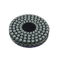 Disque de polissage diamanté flexible en résine JDK 4 pouces, 4 étapes, pour sols secs, granit, marbre, quartz, pierre d'ingénierie, OEM 100MM Extra